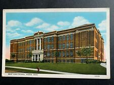 Postcard Akron OH - West High School picture