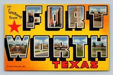 Large Letter postcard Greetings from Fort Worth Texas picture