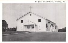Coventry, Rhode Island, RI, St. Johns & Paul Church, Vintage Postcard e4015 picture