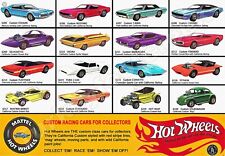 Mattel Hot Wheels Advertising Metal Sign 3 Sizes to Choose From picture