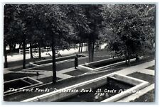 c1940's The Trout Ponds Interstate Park St. Croix Minnesota RPPC Photo Postcard picture