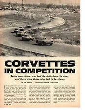 1967 CORVETTES IN COMPETITION ~ ORIGINAL 4-PAGE ARTICLE / AD picture