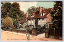 c1910s Hampstead Old Houses North End France Antique Postcard picture