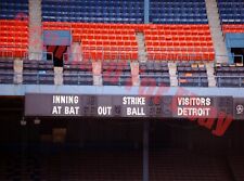 Detroit Tigers Stadium Score Board Seats Empty Clean 8x10 Photo +  picture