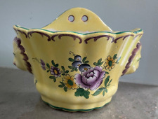 Vintage Ceramic Wall Planter, Paris, beautiful French country floral 5