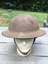 Original WW1 M1917 Doughboy Helmet with Liner and Chistrap 