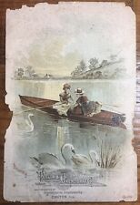 Parlin & Orendorff Co. Antique Boating Trade Card, Canton, Illinois 1889 picture