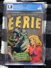 EERIE #9 CGC 1.8 OW PAGES   PRE CODE HORROR AVON COMICS 1952 picture
