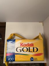 Vintage Kodak Kodacolor Gold 400 Film Vinyl Cooler Camera Tote Bag Made in USA picture