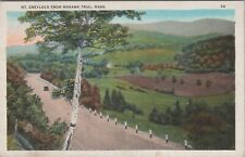 Mt Greylock From Mohawk Trail Massachusetts Old Car Postcard picture