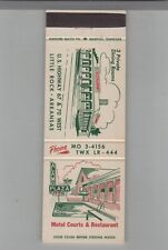 Matchbook Cover Alamo Plaza Hotel Courts Little Rock, AR picture