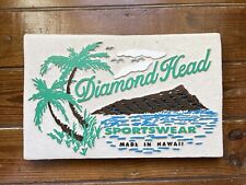 Vintage Diamond Head Sportswear Hawaii 90s Shop Display Sign Foam Core Wall Art picture