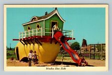 Holland MI-Michigan, Dutch Village Wooden Shoe Slide, Kids Vintage Postcard picture