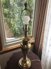 Elegant Mid Century High Quality  Stiffel Antique Brass Trophy Table Lamp 30” picture