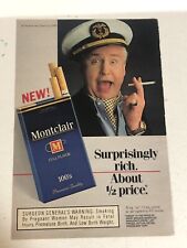 1990 Montclair Cigarettes Vintage Print Ad Advertisement pa19 picture
