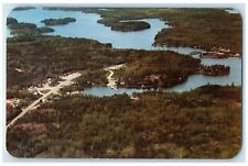 c1960's Aerial View Of Sioux Narrows Fort Francis And Kenora Ontario CA Postcard picture