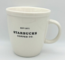 Commerative Est 1971 Starbucks Coffee Barista 18oz Coffee/Tea Mug White 2001 EUC picture