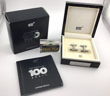 Montblanc 100 Anniversary  LE 1906 GRANITE STERLING SILVER  CUFFLINKS NEW picture
