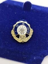 IBEW Brotherhood Electrical Workers 50 Year Diamond Lapel Pin (1.75 cm) NO BOX picture