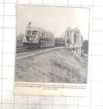 1935 Gwr Streamlined Railcar Crossing Bridge Over River Wye Chepstow picture