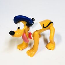 Vintage? Walt Disney Pluto Posable Plastic Action Figure Dog French Beret picture