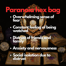Paranoia Hex Bag Revenge Curse Black Magic Wiccan Pagan Voodoo Witchcraft Strong picture