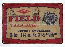 vintage repro. WESTERN FIELD WHITE FLYER TRAP LOAD Dupont ammo SHOTSHELL metal picture