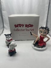 Betty Boop Collector Tea Set by Danbury Mint Unused with Box And COA picture
