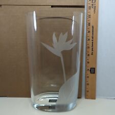 Mikasa Glass Vase Bird Of Paradise Flower Plants Clear Thick Home Decor Poland picture