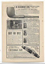 F.W. KALDENBERG'S PIPES DAISY AIR RIFLE 1898 MUNSEY'S MAGAZINE Print Ads 11 picture