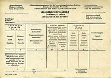 WWII German Occupied Poland  - Custom Declaration Form picture