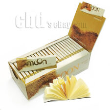 1 box Moon Unbleached Hemp Cigarette Rolling Papers 1.0 inch 2500 leaves & Tips picture
