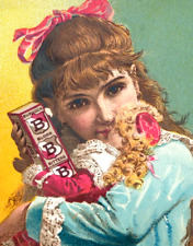 1880s Burdock Blood Bitters Foster Milburn & Co. Mfgs. Girl & Doll F107 picture
