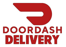 Permanent Vinyl Car Decal Sticker - DoorDash Delivery  food taxi door dash meal picture