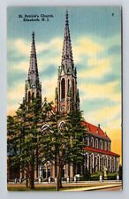 Elizabeth NJ-New Jersey, S. Patrick's Church, Exterior, Vintage Postcard picture