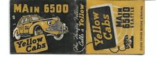 Vintage Matchcover Yellow Cabs MAin 6500 picture