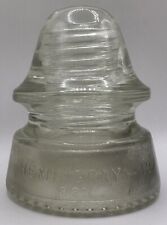 Vintage Hemingray 19 Clear Glass⚡️Electric⚡️Insulator USA picture
