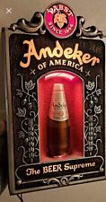 Vtg Andeker of America Pabst Beer Supreme Advertising Lighted Wall Sign Light picture