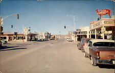 Holbrook Arizona Route 66 street view 1950s vintage cars station wagon postcard picture