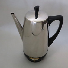 Vtg MCM '60s Farberware Superfast Coffee Percolator #122B, 12 Cup, USA, Works picture