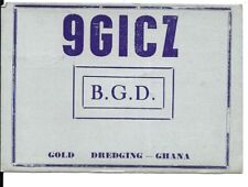 QSL 1959 Ghana Independence Stamp     radio card picture