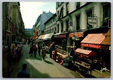Rue Daguerre-Rue Pietonne-Paris France Vintage Postcard picture