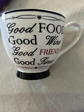 Portobello by Inspire Good Food Bone China Pedestal Coffee Tea Mug 14oz picture