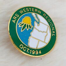 Vtg 1984 American Rhododendron Society ARS Western Regional Enamel Member Pin picture