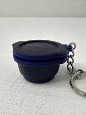 Tupperware Micro Urban Mill Key Chain Key Ring Miniature Pill Case Navy Blue picture