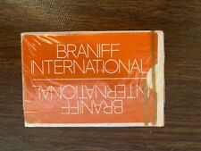 Braniff International Vintage Playing Cards Orange Bridge Size Sealed picture