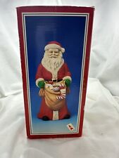 VINTAGE Porcelain Christmas Santa Claus ✨1 of 4 Collectible Santas Toys in Bag✨ picture