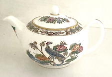 Miniature/Mini Wedgwood Kutani Crane Bone China England Tea Pot w Lid picture