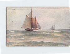 Postcard A Fair Wind Sail Boat Ocean Scene picture