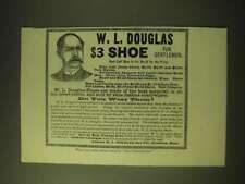 1893 W.L. Douglas Shoes Ad - W.L. Douglas $3 Shoe for Gentlemen picture